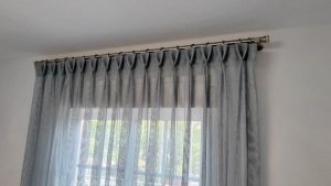 visillo confección copa para habitación barra swarovsky