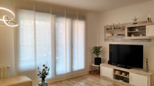 Panel japones salon blanco translucido